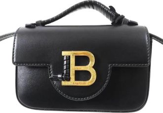Balmain Pre-owned Bbuzz mini lederen schoudertas - Dames - Vintage Handtas - Zwart - ONE Size - Leer - Vintage