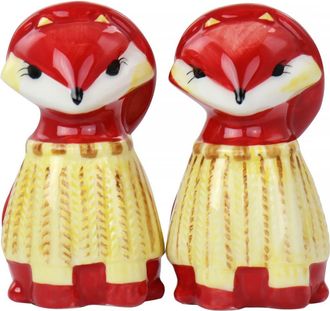 Gibson Home Woodland Fox Salt & Pepper Set in Multi at Nordstrom