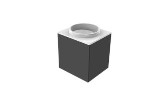 Emco Emco Evo 450 Lavabo Para Invitados, Negro, 450x450x508mm