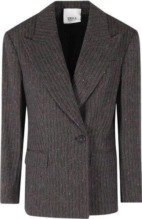Erika Cavallini Semi Couture Blazers - Dames - Blazers - Grijs - L - Jassen