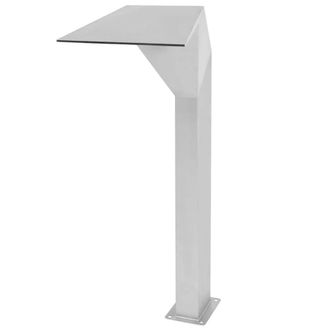 Berkfield Home Pool Fountain Stainless Steel 50x30x90 cm Silver | Size: 50 x 30 x 90 cm