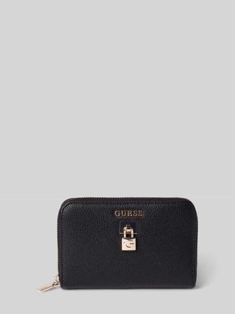 Guess Portemonnaie mit Label-Applikation Modell YESBA in Black, Gr&ouml;&szlig;e 1