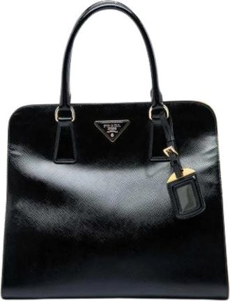 Prada Pre-owned Satchel - Dames - Vintage Shopper - Zwart - ONE Size - Leer - Vintage
