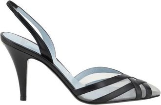 Valentino Garavani Stijlvolle leren stiletto pumps met amandelneus - Dames - Pumps - Zwart - 38 1/2 EU - Leer - Schoenen