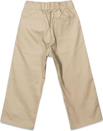 Palm Angels Drill Cotton Trousers - Beige