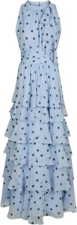 Neo Noir Jurken - Dames - Maxi kleedjes - Blauw - XS - Kleedjes