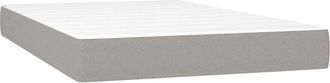 vidaXL Colch&oacute;n De Muelles Ensacados Tela Gris Claro 120x200x20 Cm Vidaxl