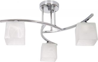 OEM L&aacute;mpara De Techo Colgante De Cristal Cromado