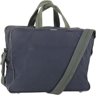 Prada Pre-owned Nylon Weekendtas - Dames - Vintage Weekendtas - Blauw - ONE Size - Nylon - Vintage