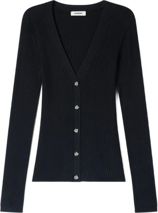 Sandro Cardigan a coste - Nero