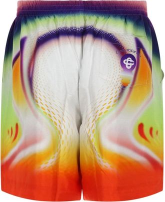 Casablanca Silk Bermuda Shorts - Multicolor