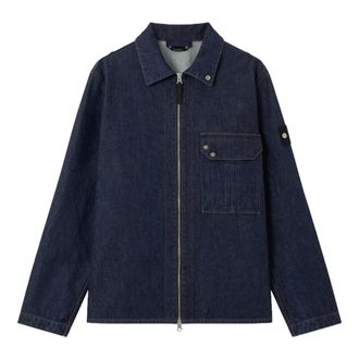 Stone Island Light Jackets, male, Blue, Size: XL Stone Island Shirts