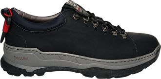 Pollini Leren Sneaker - Heren - Outdoorschoenen - Zwart - 42 EU - Leer - Fitness