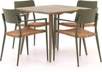 Bellagio la vita attrattiva Bellagio Cino/ROUGH-K 90cm dining tuinset 5-delig stapelbaar
