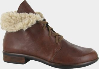 Naot Womens Pali Booties In Soft Chestnut Leather