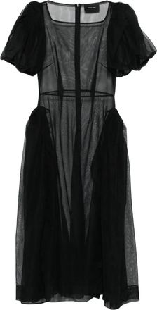Simone Rocha Abito semi trasparente - Nero