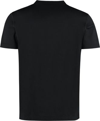 Dolce & Gabbana Mens Logo Cotton T-Shirt Black T-Shirts And Polos