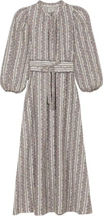 APOF Maya Dress - Dames - Casual kleedjes - Beige - M - Katoen - Kleedjes