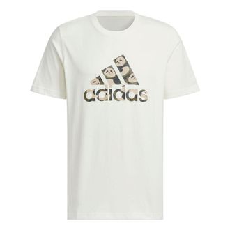 adidas China T-Shirt Asia Sizing White Tan JI6840