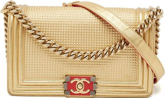 Chanel Borsa a spalla Boy Chanel - Oro