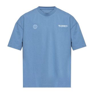 AllSaints T-Shirts, male, Blue, Size: 2XL Emblem T-Shirt