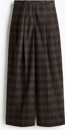H&M Elegante Hose mit weitem Bein - Brown