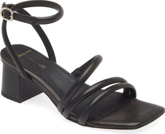 FRANKiE4 Ramsay Block Heel Sandal in Black at Nordstrom, Size 7.5