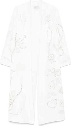Forte_Forte Cappotto con ricamo - Bianco