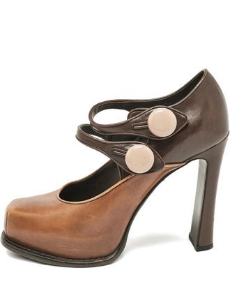 Louis Vuitton 2024 100mm two-tone pumps - Brown