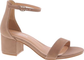 Top Moda TOP Moda Darcie-1 Ankle Strap Dressy High Heel Sandal, Non-slip Sole, For Wedding, Party, Prom, Evening Wear, or Any Occasion, Sleek Style Block Heel 