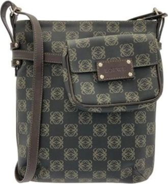Loewe Pre-owned Cross Body Bags, male, Brown, Size: ONE SIZE Pre-owned Pouch Shoulder Bag