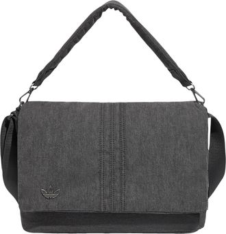 adidas Originals Embossed Trefoil Logo Shoulder Bag Charcoal Grey LD6377