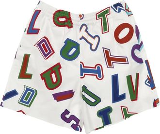 Louis Vuitton 2020 x NBA shorts met grafisch logo - Wit