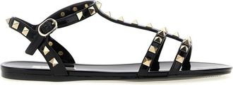 Valentino Garavani Black Rockstud Sandals