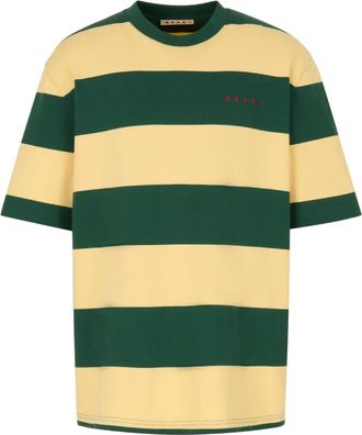 Marni T-shirt a righe - Verde