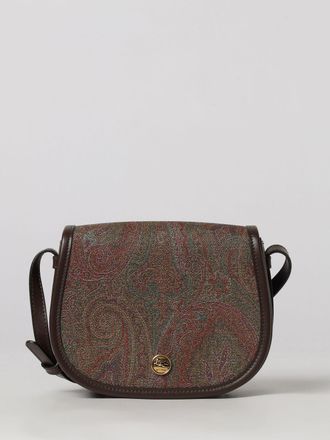 Etro Mini Crossbody Bag in Coated Cotton with Paisley Print