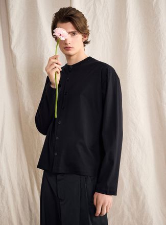 Le 31 Mens Touch of silk Henley T-shirt Le 31 Studio capsule