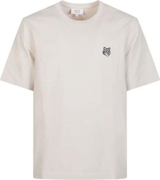 Maison Kitsun&eacute; Beige Cotton T-Shirt