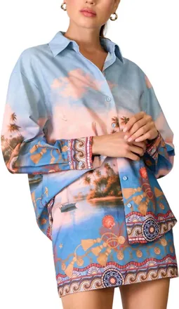 Line & Dot Polly Pernille Top In Blue