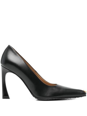 Marine Serre MS Kiss point-toe pumps - Black