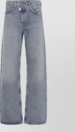 A Gold E arc crossover trousers belt loops design