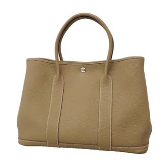 Herm&egrave;s Etoupe Gray Negonda Leather Tote Bag (Pre-Owned)