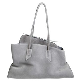 The Attico Dames, Tassen, Grijs, Maat: ONE Size Leer