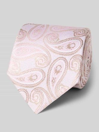 Olymp Seidenkrawatte im Allover-Look (7,5 cm) in Rose, Gr&ouml;&szlig;e 1
