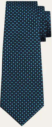 Kiton Mens Flower Silk Sevenfold Tie