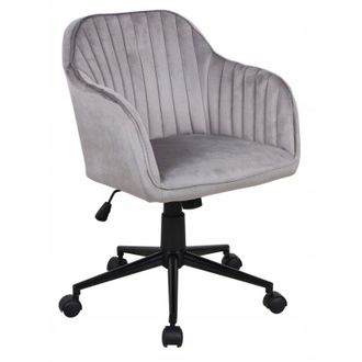 OEM Silla Giratoria De Terciopelo Gris Fb1-fx