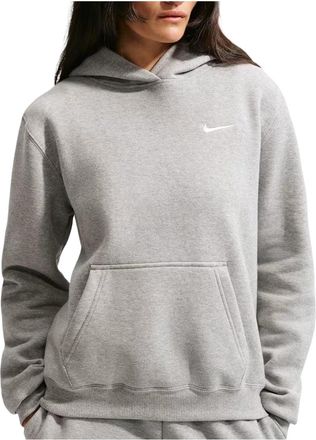 Nike (WMNS) Nike Studio Fleece Medium Weight Hoodie Dark Grey Heather IR8301-063
