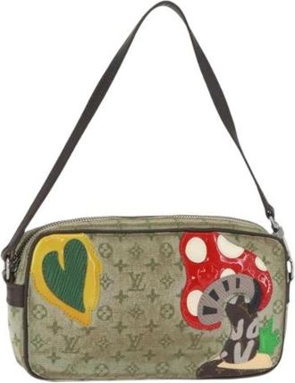 Louis Vuitton Pre-owned Shoulder Bags, female, Green, Size: ONE SIZE Pre-owned Shoulder Bag
