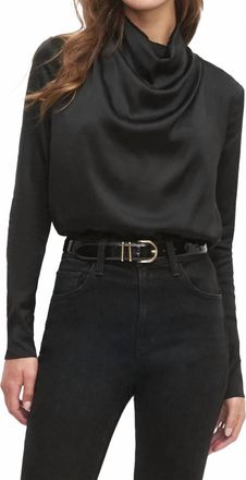 Favorite Daughter Long Sleeve Alice Top In Black