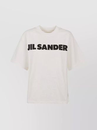 Jil Sander cotton oversized logo-print t-shirt